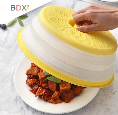 Microwave Cover Foldable Fruit & Vegetable Drain Basket